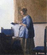 Johannes Vermeer Woman Reading a Letter painting